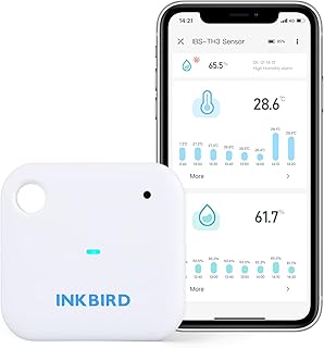 INKBIRD IBS-TH3 Indoor WLAN Thermometer Hygrometer mit APP Steuerung, zuverlässige Messung von 2…