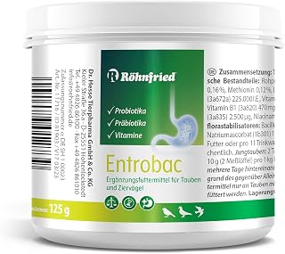 Röhnfried Entrobac – 125g – für die optimale Darmflora bei Tauben mit probiotischen Bakterien
