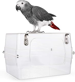Colorday großes Vogel-Bad mit Clear View, für Grays, sittiche, nymphensittiche, sittich. 33 * 2…