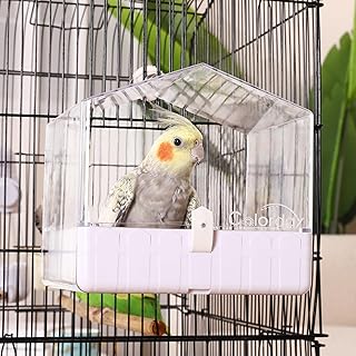 Colorday Käfig-Vogelbad, Papageien-Badewanne für kleine bis mittlere Vögel: Nymphensittiche, W…