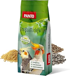 PANTO Großsittichfutter mit Pluramin 25 kg – Saatenmischung für Papageien | Bunte Saatenmisch…