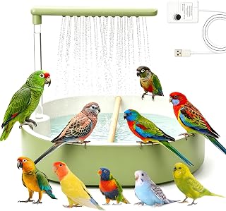 Aohcae Vogelbadhaus, automatisches Vogelbad, Wellensittichbad, automatisches Vogelbad für Hausti…