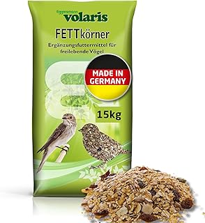 Eggersmann volaris Vogelfutter Wildvögel ganzjährig 15 kg [Fettkörner] | Wildvogelfutter für …