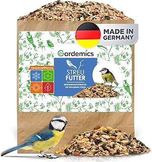 Gardemics Wildvogelfutter Ganzjahresfutter 25 kg mit Erdnüssen & Sonnenblumenkernen
