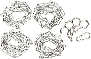 Kork-Deko Befestigungsset Vogel-Schaukel | DIY Vogelspielzeug Bauen | Edelstahl Kette + Karabiner…