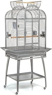 Montana Cages Vogelkäfig Havana – Platinum | ca. 80 x 74 x 162 cm
