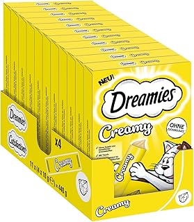 DREAMIES Creamy Multipack mit köstlichem Käse, 11x4x10g