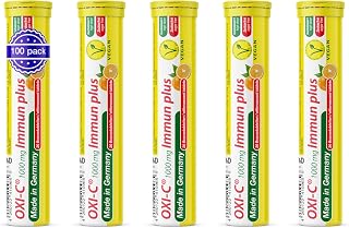 1000 mg Vitamin C Brausetabletten 5×20 Stk. – Orangengeschmack – 1000 mg Vitamin C – T&D Ph…
