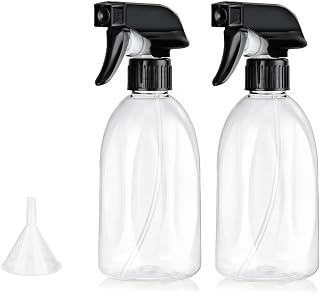 Bynccea Kunststoff Wassersprühflasche 400 ml Leere Sprühflasche Pflanzen mit Verstellbare Sprü…