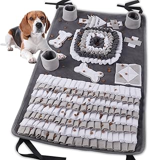 IEUUMLER Schnüffelteppich Hund, Waschbar Trainingsmatte Futtermatte intelligenzspielzeug für Hu…