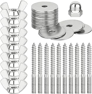 Befestigungsset zum Selbstbau von Sitzstangen / -Brettchen aus Edelstahl für Vögel zur Befestig…