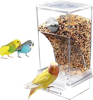 Automatischer Futterspender Vögel Transparent Vogelfutter Wellensittich Futterspender Vogelfutte…
