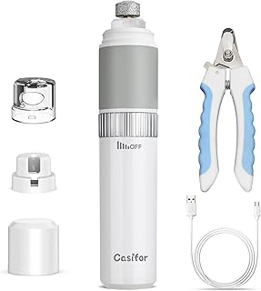 Krallenschleifer für Hunde, Krallenschere 40 dB super-leise für kleine, mittelgroße Hunde und …