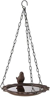 Bambelaa! Vogeltränke Gusseisen Garten Vogelbecken Vogel Wasser Vogelbad Futter Schale Wasserste…