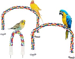 3 Pcs Parrot Climbing Rope,Vogel Seil,Papagei Kletterseil,Vogelspielzeug,Vogel Kletterseil Bunte …