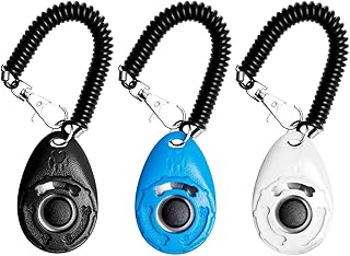 3 Pack Hundetraining Clicker mit Handschlaufe, Pet Clicker für Welpen Training, Pet Training Str…
