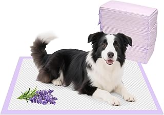 Nobleza Welpenunterlage 90x60cm mit Lavendelduft Reduziert Gerüche, PIPI Matten für Hunde (50 S…