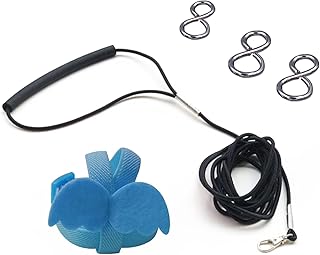 1 x Trainingsset für Vögel im Freien, mit 3 Schlaufen für Vogelbeine, verstellbares Vogelgesch…